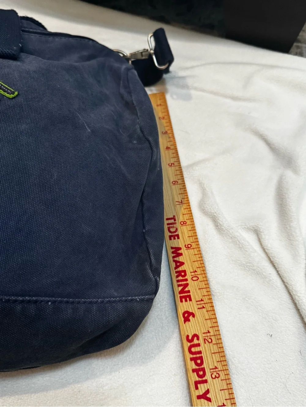 Aeropostale Navy Canvas Duffel with Embroidered Crest
